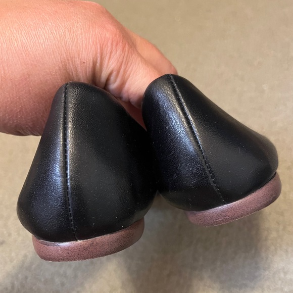 Jeffrey Campbell Bow Ballet Flat Shoes Leather Slip On Ribbon Gold 2 Ring Kawaii - Picture 5 of 11